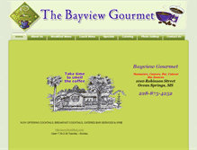 Tablet Screenshot of bayviewgourmet.com